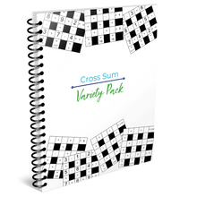 Load image into Gallery viewer, Cross Sum Variety Pack Printable Math Puzzles for Teens | Homeschool Brain Games PDF | 162-Page Logic Workbook