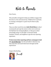 Load image into Gallery viewer, Let's Make a Newspaper! Printable