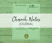 Load image into Gallery viewer, Church Notes Journal