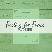 Load image into Gallery viewer, Fasting for Focus Planner and Journal
