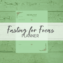 Load image into Gallery viewer, Fasting for Focus Planner and Journal