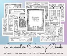Load image into Gallery viewer, Lavender coloring book