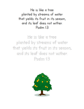 Load image into Gallery viewer, Like a Tree (Psalm 1:3) Copywork Printable Pack