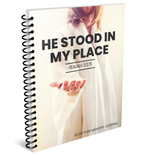 Load image into Gallery viewer, He Stood In My Place Scripture Memory Journal
