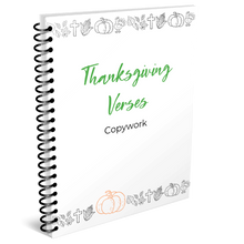 Load image into Gallery viewer, Thanksgiving Verses Copywork
