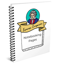 Load image into Gallery viewer, Composers Notebooking Pages
