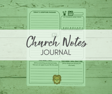 Load image into Gallery viewer, Church Notes Journal
