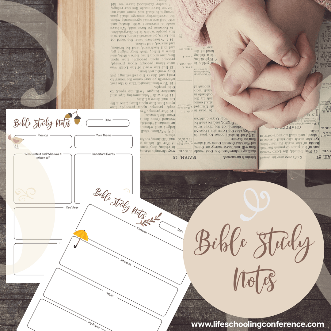 Bible Study Printable – lifeasalifeschooler