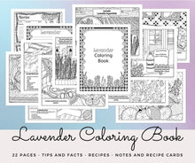 Load image into Gallery viewer, Lavender coloring book
